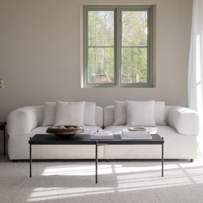 Rowico Home Falkner 3-istuttava sohva vaalea beige Oscar 1